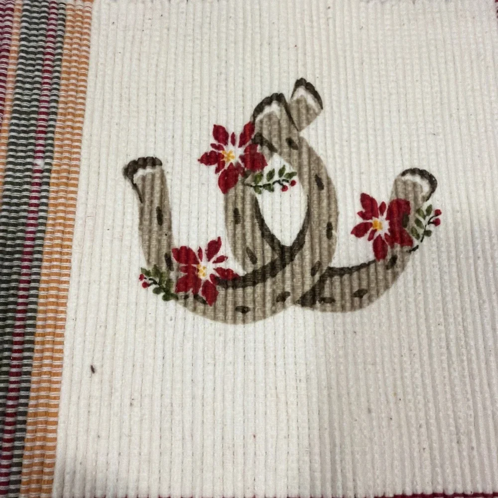 Set Of 4 Vintage St Nick Square Cowboy Western Christmas Placemats 001